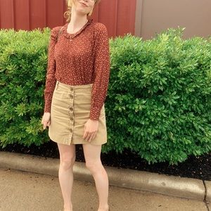 FINAL PRICE 〰️ Cotton Button Up Skirt